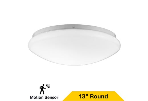 Flush Mount White Mushroom 13" Selectable CCT 27/30/35/40/50K 21W