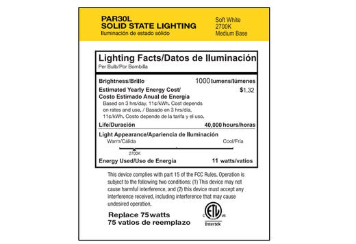 PAR30L LED Long Narrow Flood