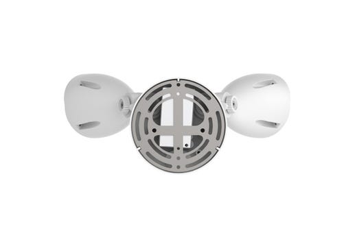 Patrol LED Security Flood Dual Heads NoMotion Sensor Lumen & CCT Selectable 10W-15W-20W 1300-2900lm 3K-4K-5K 120-277VAC White Finish