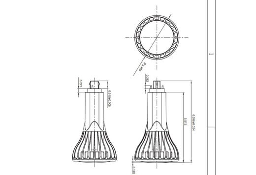 LED 2-Pin Plug-in 15.5W Horizontal 3500K Ballast Bypass Type B Non-Dimmable