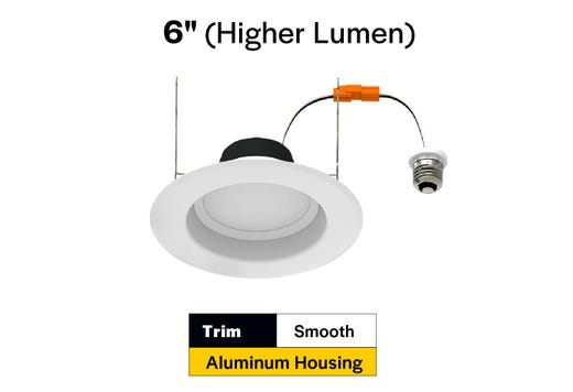 Select Retrofit Downlight 6in 14W Color Selectable 1200 lumen