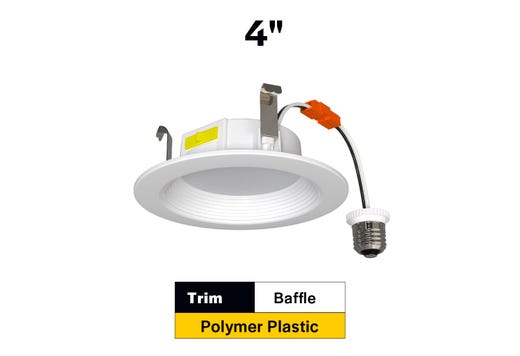 Residential Retrofit Downlight 4in 2700-5000K Color Select 7.5W lighting product image