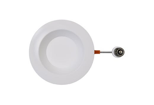 Residential Retrofit Downlight 4in 700lm 2700-5000K Color Select 7.5W Smooth Trim 120V Triac Dimmable Non-Conductive Polymer Plastic Housing