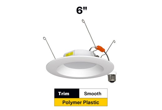 Residential Retrofit Downlight 6in 2700-5000K Color Select 10W
