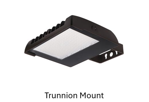 LED Sektor Floodlight Bronze High Voltage with Lens Shift Technology Lumen Selectable (13000-22200Lm/100-125-150W) Color Selectable (3K-4K-5K) 277-480VAC 0-10V Dimm Adj Beam Angle 55 75 or 90 Deg 3Pin Receptacle Slip Fitter & Trunnion Mount