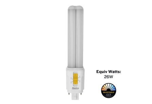 LED Double Tube Omni-Directional Plug-In Lamp G24Q 4-Pin