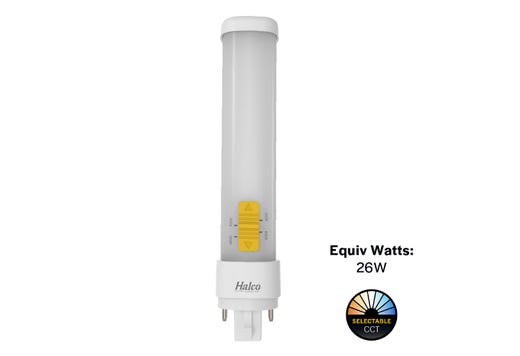 LED Double Tube Horizontal Plug-In Lamp G24Q 4-Pin