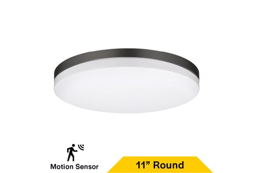 Flush Mount Black Trim Slim Drum 11" Selectable CCT lighting product image