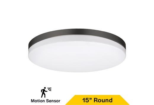 Flush Mount Black Trim Slim Drum 15" Selectable CCT product image