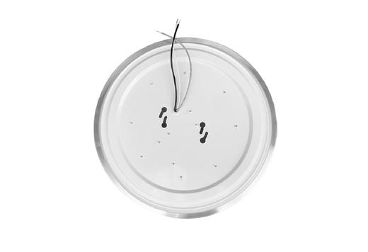 Flush Mount Brushed Nickel Trim Slim Drum 11" Selectable CCT 27/30/35/40/50K 15W 1250LM 120V TRIAC Dimming White Plastic Lens