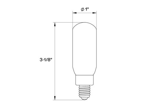 LED Filament T8 E12 Clear