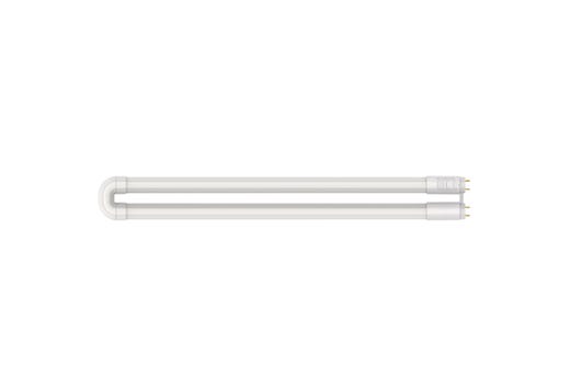 LED T8 U-Bend 1-5/8in Hybrid Type A/B 15W CCT Select 30K-35K-40K-50K-65K 1950lm 50K Hrs Medium Bi-Pin (G13) TA-Dim, TB-Dim with Driver