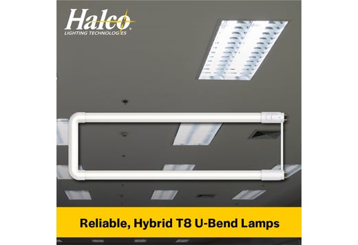 LED T8 U-Bend 6in Hybrid Type A/B 15W CCT Select 30K-35K-40K-50K-65K 1950lm 50K Hrs Medium Bi-Pin (G13) TA-Dim, TB-Dim with Driver