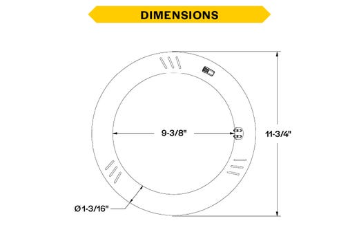 LED Circline 12in T9 16W Hybrid Type A/B 35K-40K-50K-65K CCT Selectable 2000 Lumens 35K Hrs G10q Base Non-Dimmable