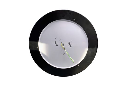 Flush Mount Anti-Glare Thick Black Ring with Gold Inner Reflector 14" Selectable CCT 27/30/35/40/50K 21W 1400LM 120V TRIAC Dimming Plastic Lens