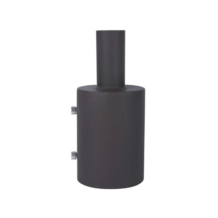 NaturaLED LED Light Bracket - 5" Round Pole Mount Tenon Adapter with 2-3/8" O.D. Tenon - Bronze