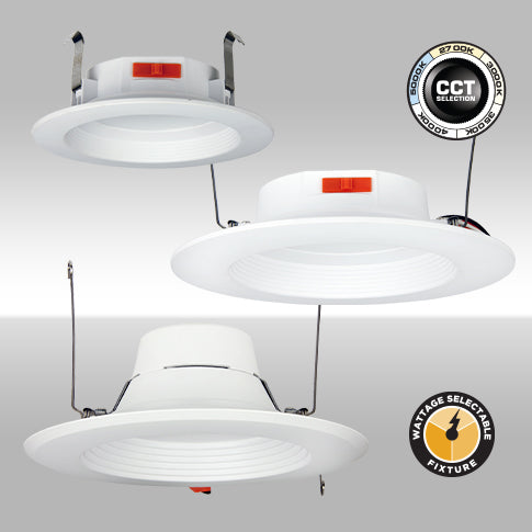 MaxLite Residential Recessed Baffle Downlight, 6 Inch Round, Triac Dimming