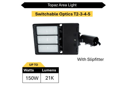 Area Light Power & Color Selectable Switchable Optics Type LED product
