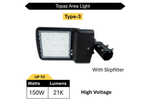 Area Light Power & Color Selectable High Voltage Type 3 lighting product image