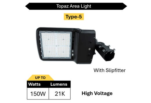 Area Light Power & Color Selectable High Voltage Type 5