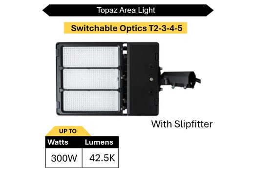Area Light Power & Color Selectable Switchable Optics Type lighting product image