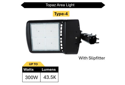 Area Light Power & Color Selectable Type 4 Slipfitter Bronze LED product