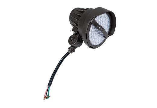 Topaz Bullet Flood Power (10.5-30W 1400-4200lm) & CCT (3-4-5K) Selectable Bronze with Knuckle-Mount & Ground Stake Beam Angle Lens Adjustable 15-25-40deg and PC 4200lm