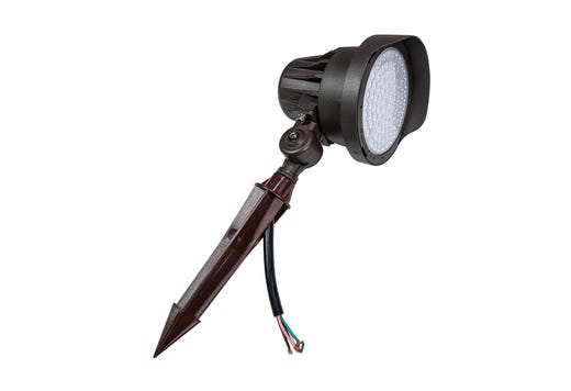 Topaz Bullet Flood Power (10.5-30W 1400-4200lm) & CCT (3-4-5K) Selectable Bronze with Knuckle-Mount & Ground Stake Beam Angle Lens Adjustable 15-25-40deg and PC 4200lm
