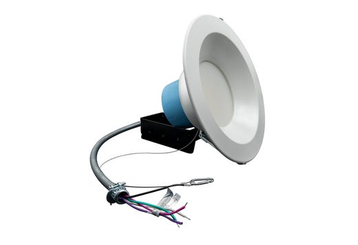 Topaz Commercial Downlight 10in Power & 5-CCT Select (20-25-36W to 3500lm) Integrated Driver Smooth Trim 90CRI Dimmable Spring Clips