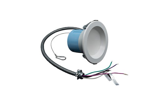 Topaz Commercial Downlight 4in Power & 5-CCT Select (6-9-13W to 1200lm) Integrated Driver Smooth Trim 90CRI Dimmable Spring Clips