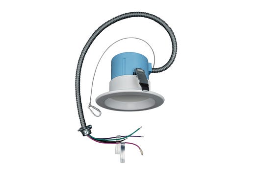 Topaz Commercial Downlight 4in Power & 5-CCT Select (6-9-13W to 1200lm) Integrated Driver Smooth Trim 90CRI Dimmable Spring Clips