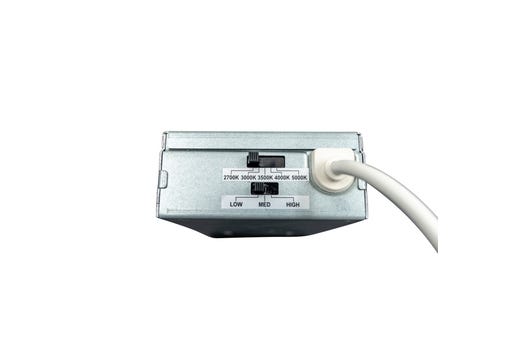 Topaz Commercial Canless Downlight 4in Power & 5-CCT Select (6-9-12W to 1100lm) Remote Driver Smooth Trim 90CRI Dimmable Spring Clips