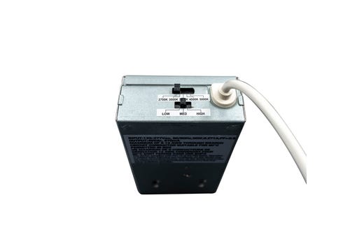 Topaz Commercial Canless Downlight 8in Power & 5-CCT Select (16-22-30W to 2500lm) Remote Driver Smooth Trim 90CRI Dimmable Spring Clips