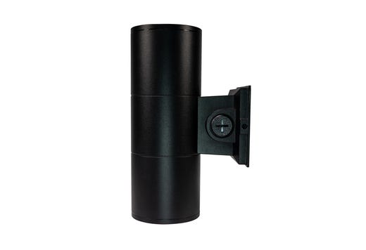Topaz LED Black Up/Down/Both Wall Mount Cylinder Light Power & 5-CCT Select (12-16-20W) 1140-1900lm Dimmable Indoor/Outdoor PC