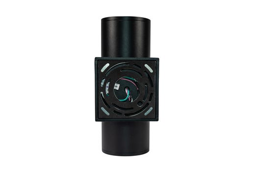 Topaz LED Black Up/Down/Both Wall Mount Cylinder Light Power & 5-CCT Select (12-16-20W) 1140-1900lm Dimmable Indoor/Outdoor PC