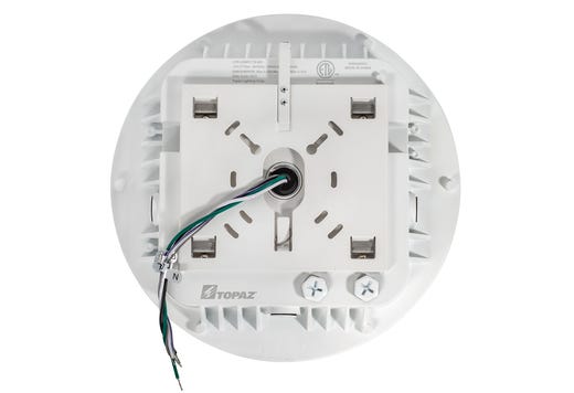 Topaz Round Canopy Light Power & Color Selectable (30-40-60W, 3-4-5K) White 4388-8329Lm