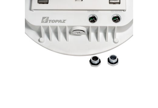 Topaz Round Canopy Light Power & Color Selectable (30-40-60W, 3-4-5K) White 4388-8329Lm