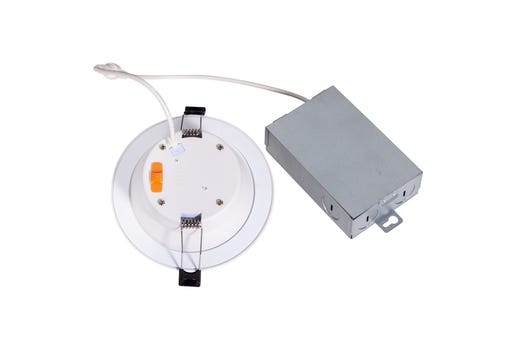 Topaz 4in Canless Slim Fit Deep Smooth Regress Downlight 7W Color Select 27-30-35-40-50K 580lm 90 CRI Spring Clips