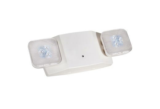 LED White Emergency Unit Adjustable 2-Head Square Lights with lighting product image
