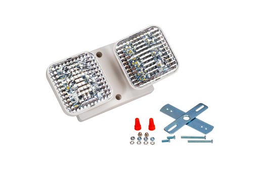 Topaz White LED Square Remote Indoor Double Remote Head
