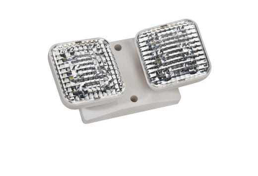 Topaz White LED Square Remote Indoor Double Remote Head