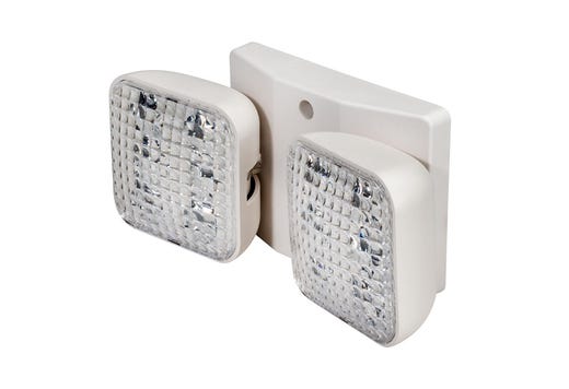 Topaz White LED Square Remote Indoor Double Remote Head