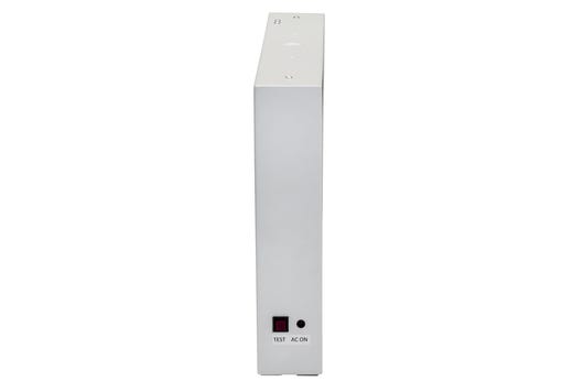 Topaz LED White Steel Exit with Red Legend NYC Approved 90-min EM Battery Backup