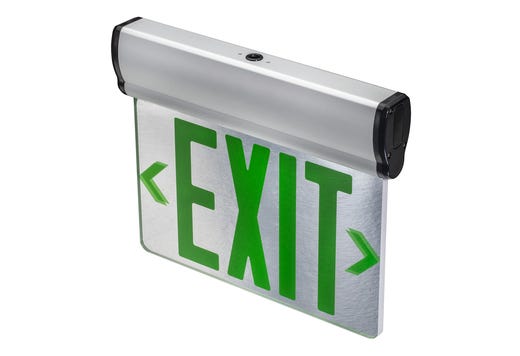 LED Edgelit Exit Mirror Red Legend Double Face Aluminum Housing LED product