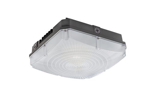 Topaz LED Square Canopy 40W 4000K 120-277VAC Light Bronze 5000lm