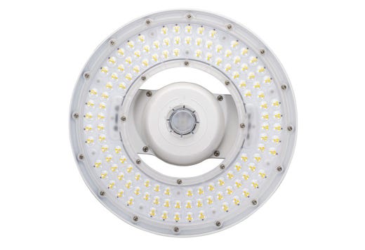Topaz Satelitte Pro Round White Highbay HV 150W 5K to 20,700lm 277-480V Gen-3