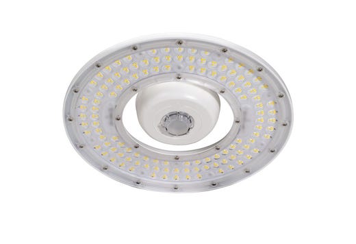 Topaz Satelitte Pro Round White Highbay HV 150W 5K to 20,700lm 277-480V Gen-3