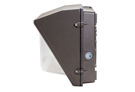 Topaz LED Economical Wallpack 60W 5000K 7500lm Bronze 0-10V with Photocell
