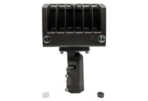 Topaz Flood HV Power 60-80-100W & 3-4-5K CCT Select to 15000lm Bronze Slipfitter and Yoke Mount Included Dimmable 277-480V