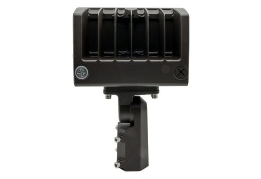 Topaz Flood HV Power 60-80-100W & 3-4-5K CCT Select to 15000lm Bronze Slipfitter and Yoke Mount Included Dimmable 277-480V